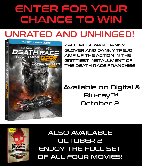 DEATH RACE BEYOND ANARCHY Blu-ray contest DEATH RACE BEYOND ANARCHY Blu-ray contest
