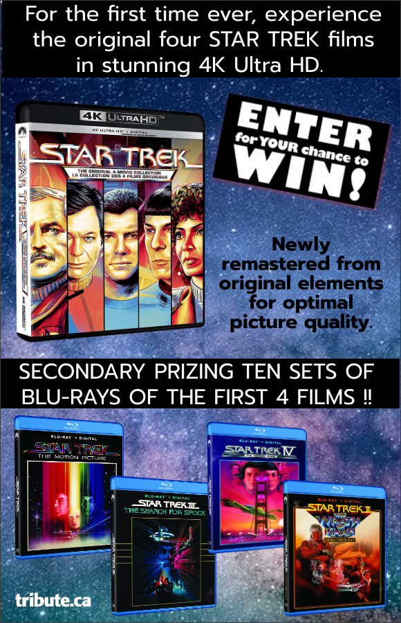 STAR TREK: THE ORIGINAL 4-MOVIE COLLECTION on 4K Ultra HD Contest STAR TREK: THE ORIGINAL 4-MOVIE COLLECTION on 4K Ultra HD Contest