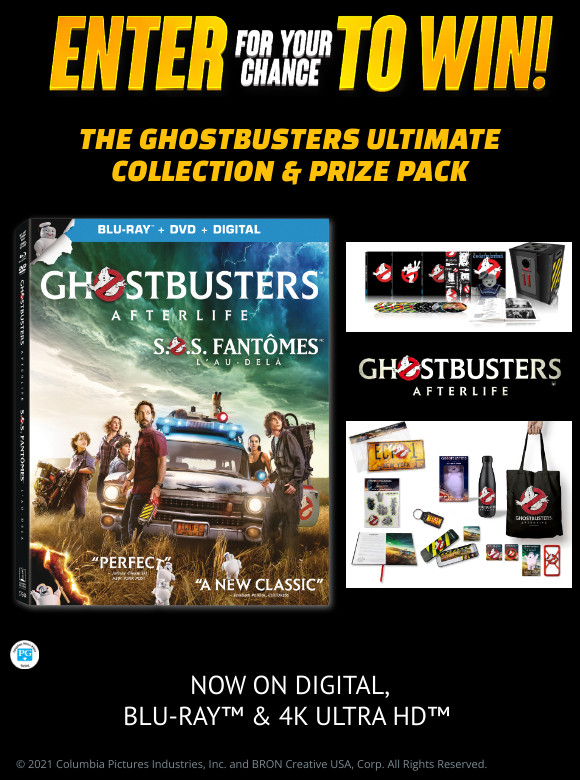THE GHOSTBUSTERS ULTIMATE COLLECTION AND PRIZE PACK Contest THE GHOSTBUSTERS ULTIMATE COLLECTION AND PRIZE PACK Contest