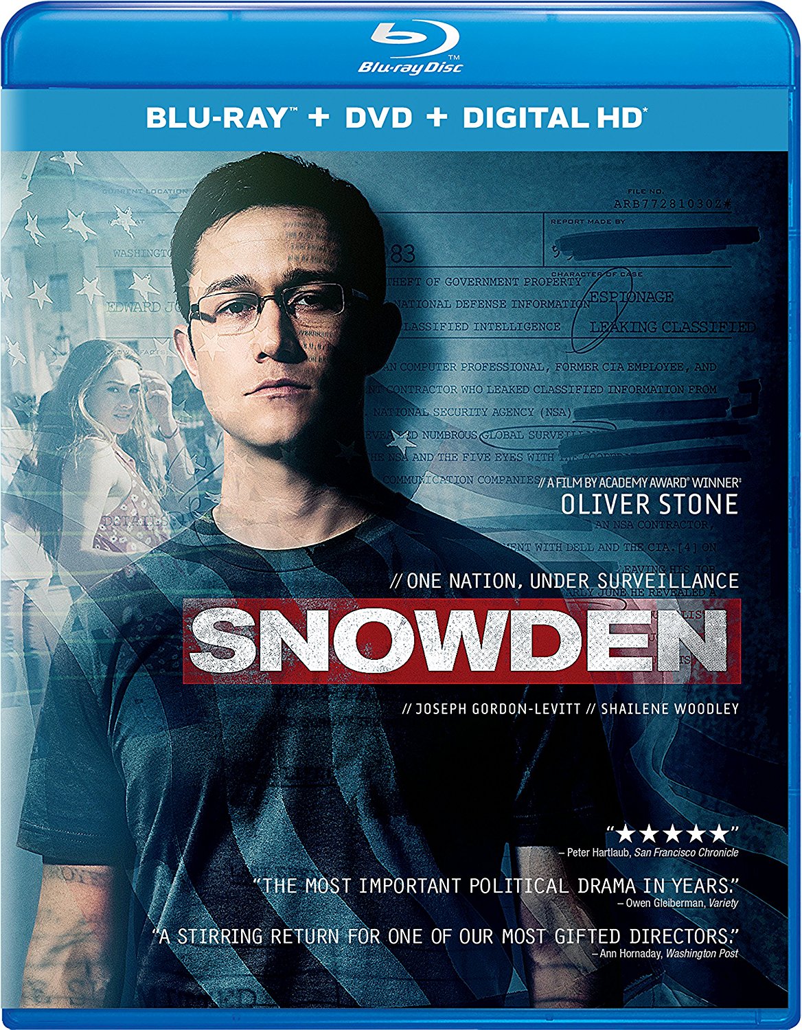 Snowden is out on DVD and Blu-ray today