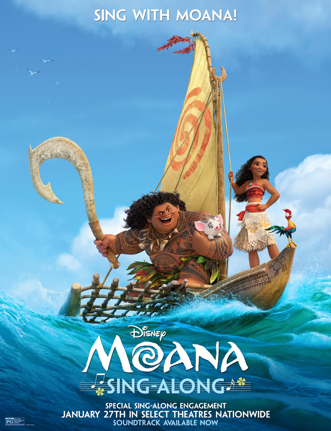 Moana sing-along version to hit theaters in late January