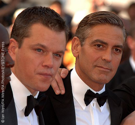 Matt Damon and George Clooney