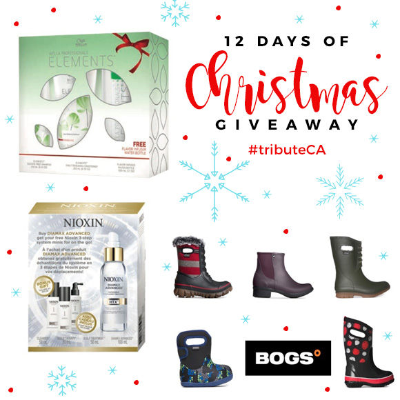 12 Days of Christmas giveaway Day 4 BOGS Footwear, Wella and Nioxin