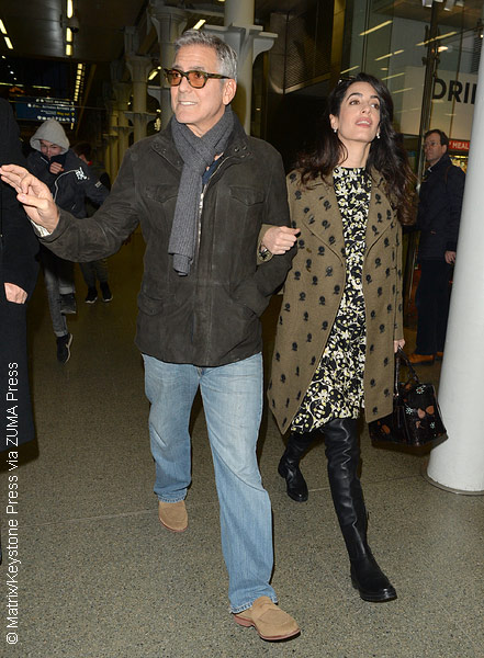 George Clooney and wife Amal