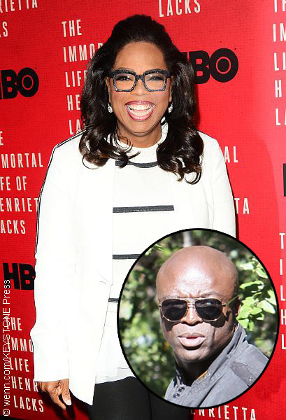 Oprah Winfrey with Seal (inset)