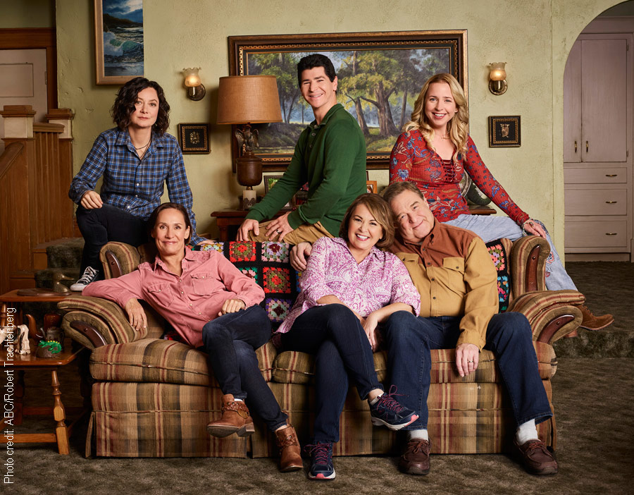 The cast of the new show Roseanne