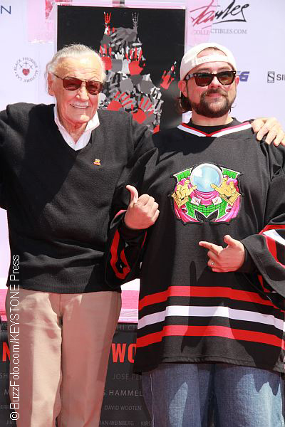 Stan Lee and Kevin Smith in 2017