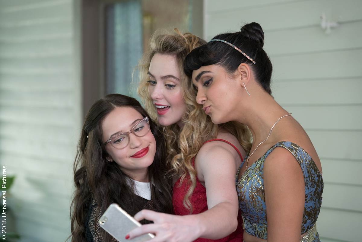 Gideon Adlon, Kathryn Newton and Geraldine Indira Viswanathan in Blockers