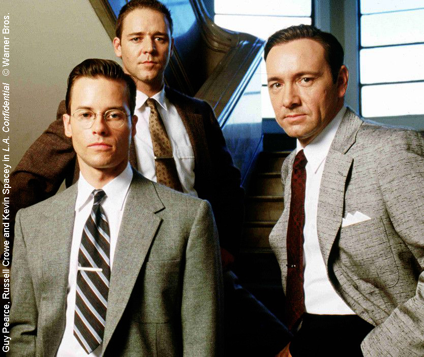 L.A. Confidential starred Guy Pearce, Russel Crowe and Kevin Spacey