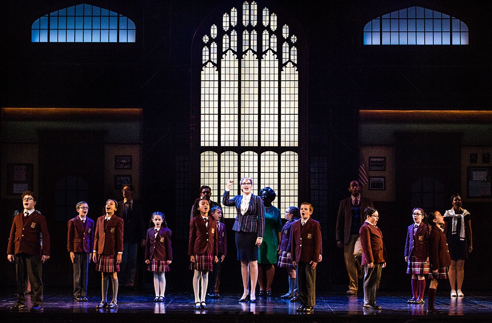 Cast of School of Rock at the Ed Mirvish Theatre