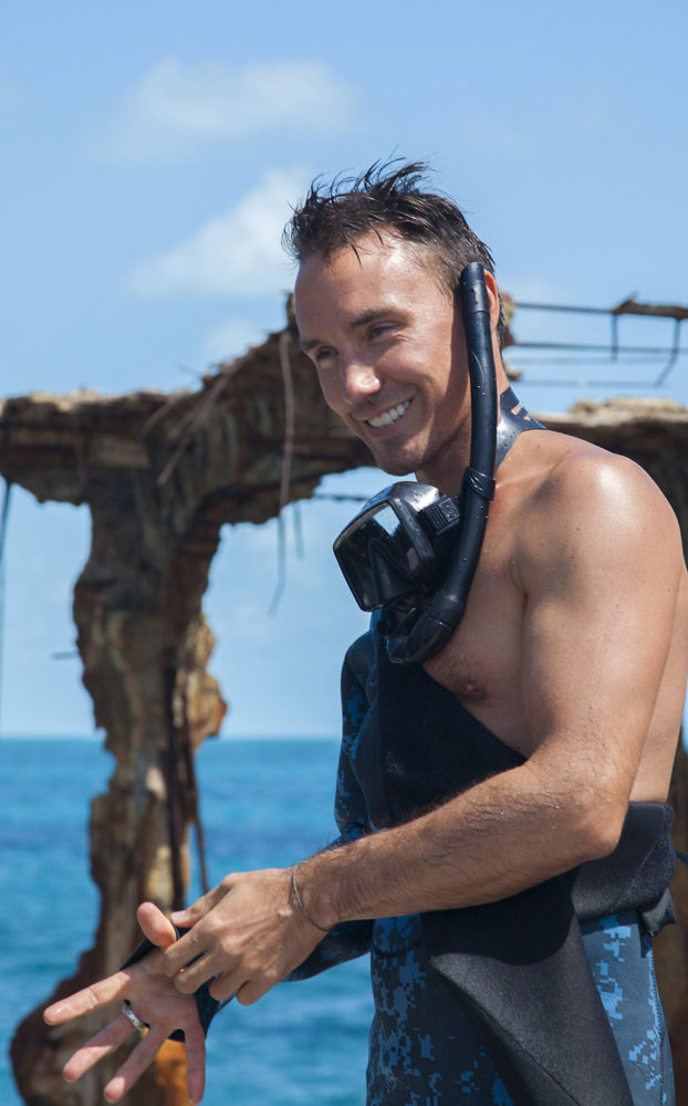 Rob Stewart filming Sharkwater Extinction