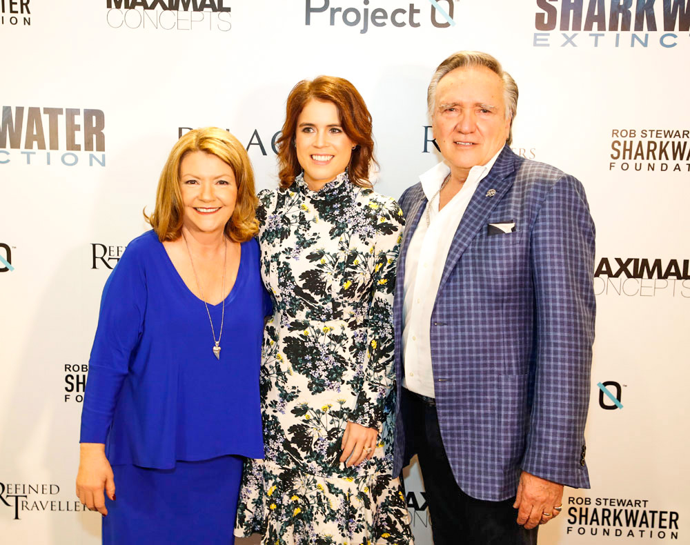 L to R: Sandy Stewart, Princess Eugenie, Brian Stewart