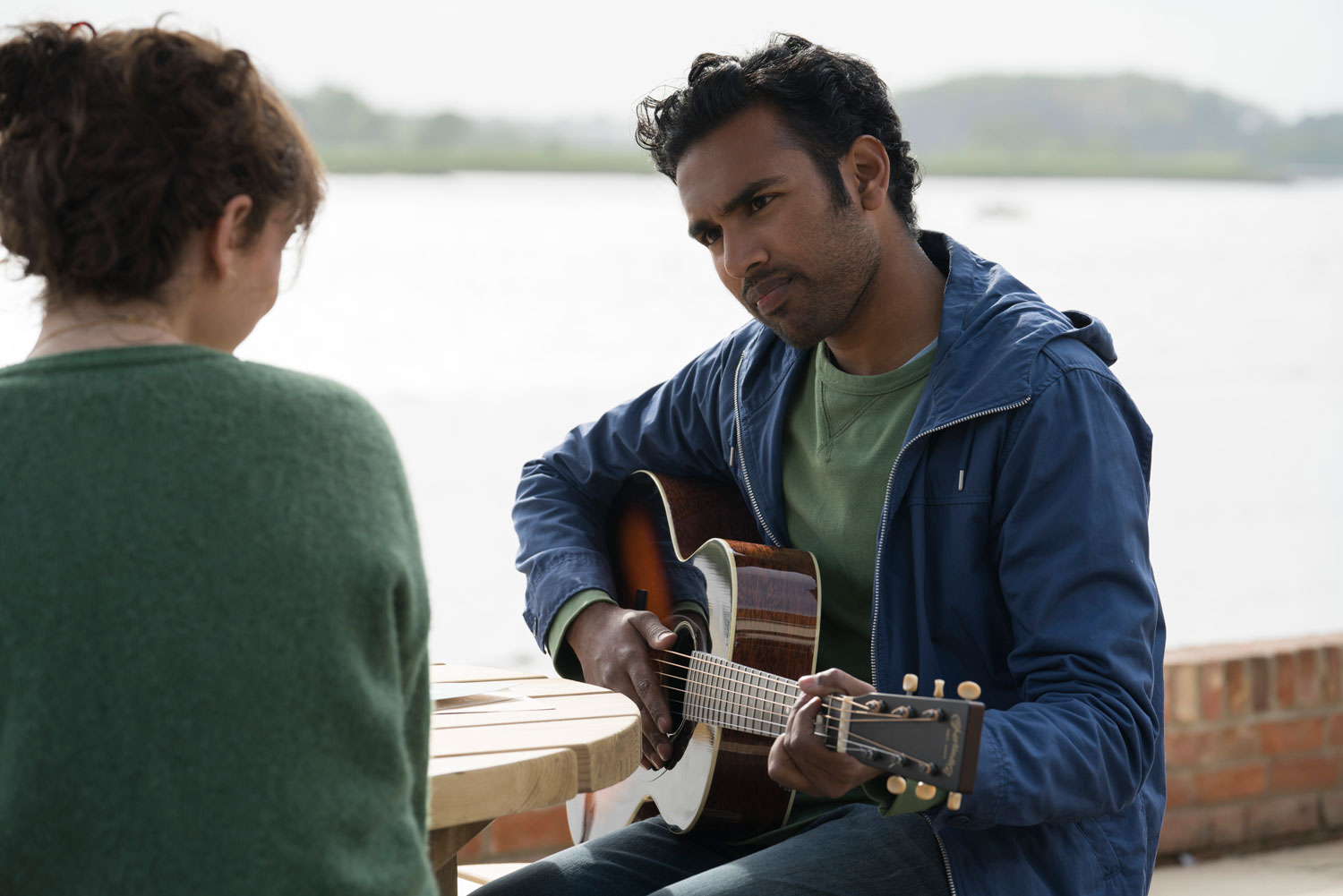 Lily James and Hamish Patel in Yesterday