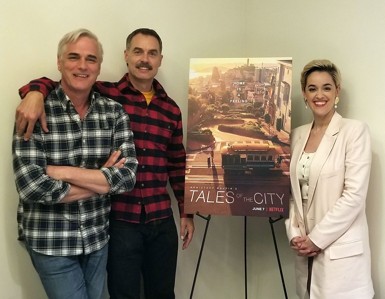 Paul Gross, Murray Bartlett and Lauren Morelli of Tales of the City