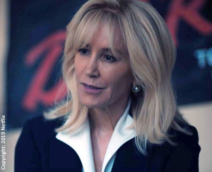 Felicity Huffman as Linda Fairstein in When They See Us Felicity Huffman as Linda Fairstein in When They See Us