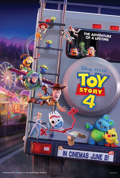 Toy Story 4, now playing in theaters