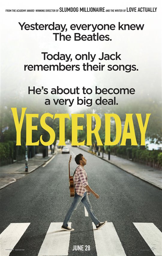 Yesterday movie poster - The Beatles