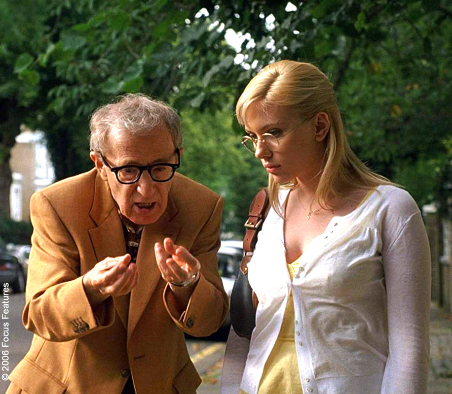 Woody Allen and Scarlett Johansson in Scoop