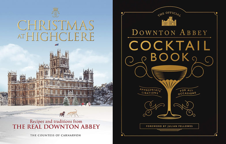 Downtown Abbey Cocktail Book and Christmas at Highclere