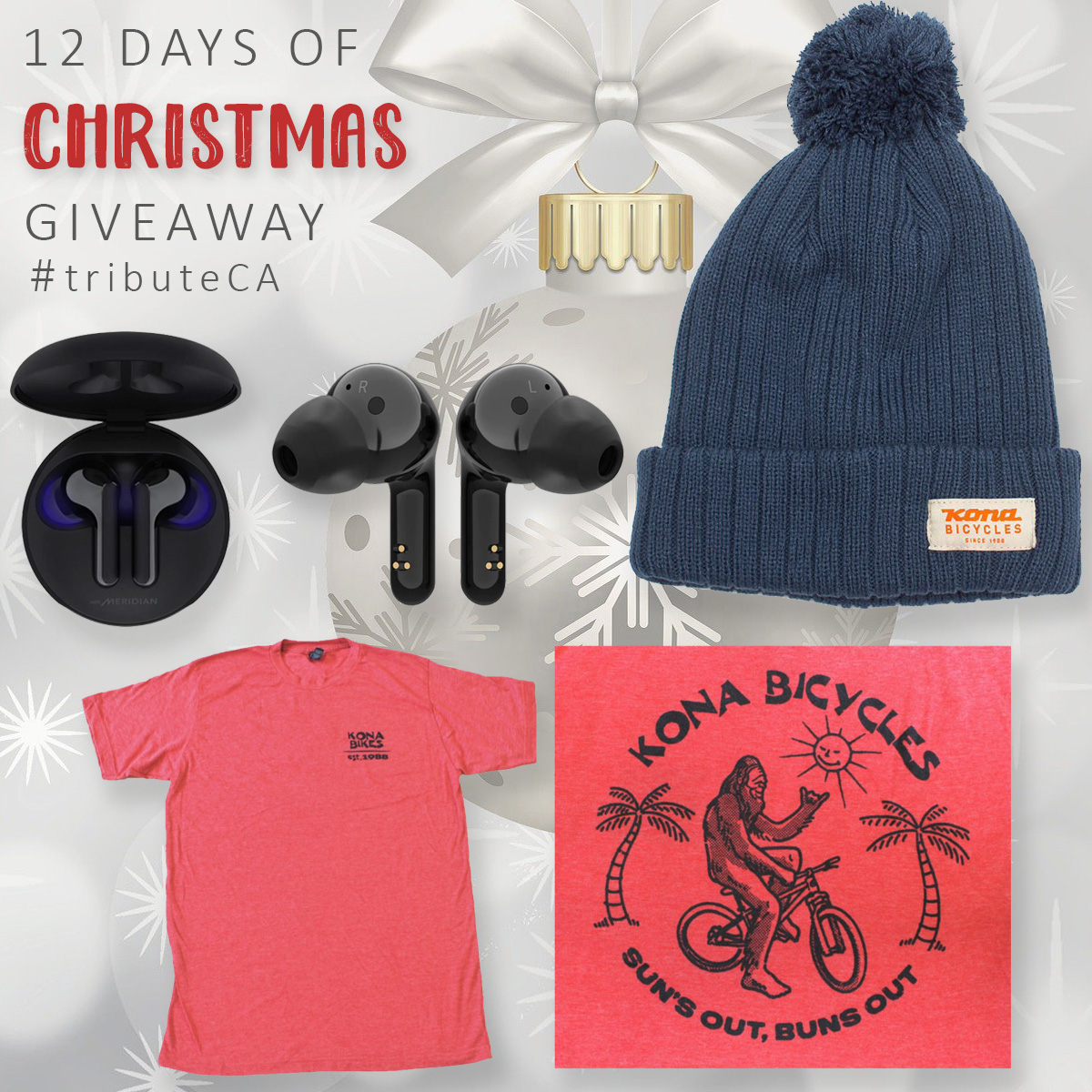 LG Wireless EarBuds and Kona Bikes merchandise giveaway