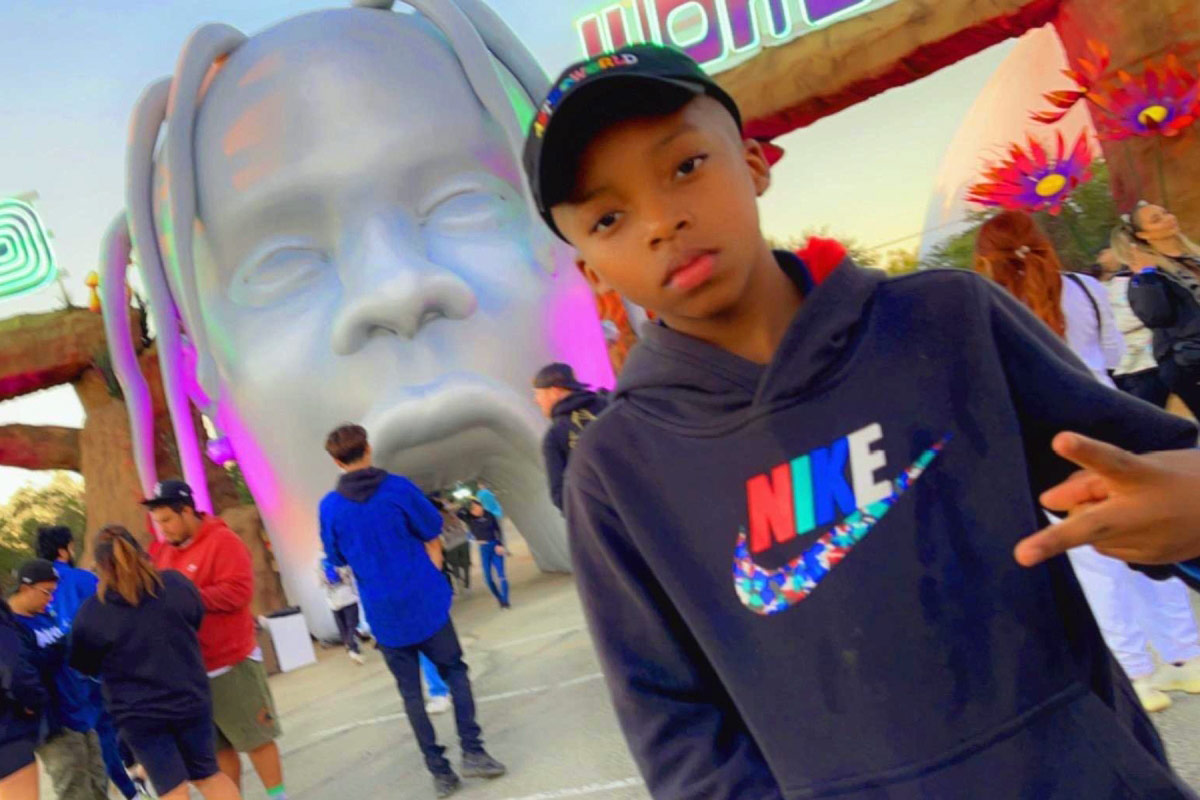 Ezra Blount at Astroworld. Courtesy of the Blount family. 