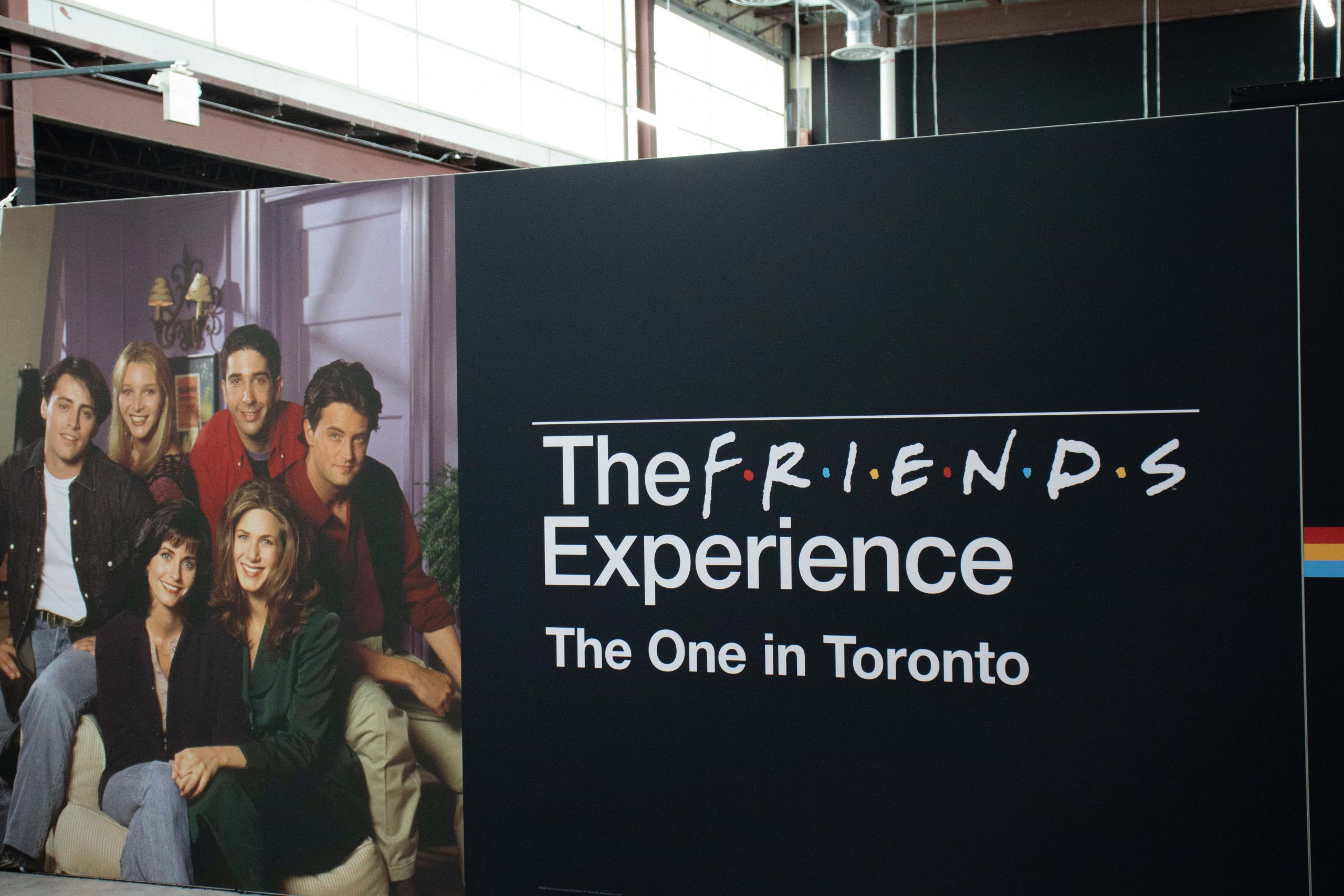 One of the first things you see when you enter The FRIENDS Experience is this sign!