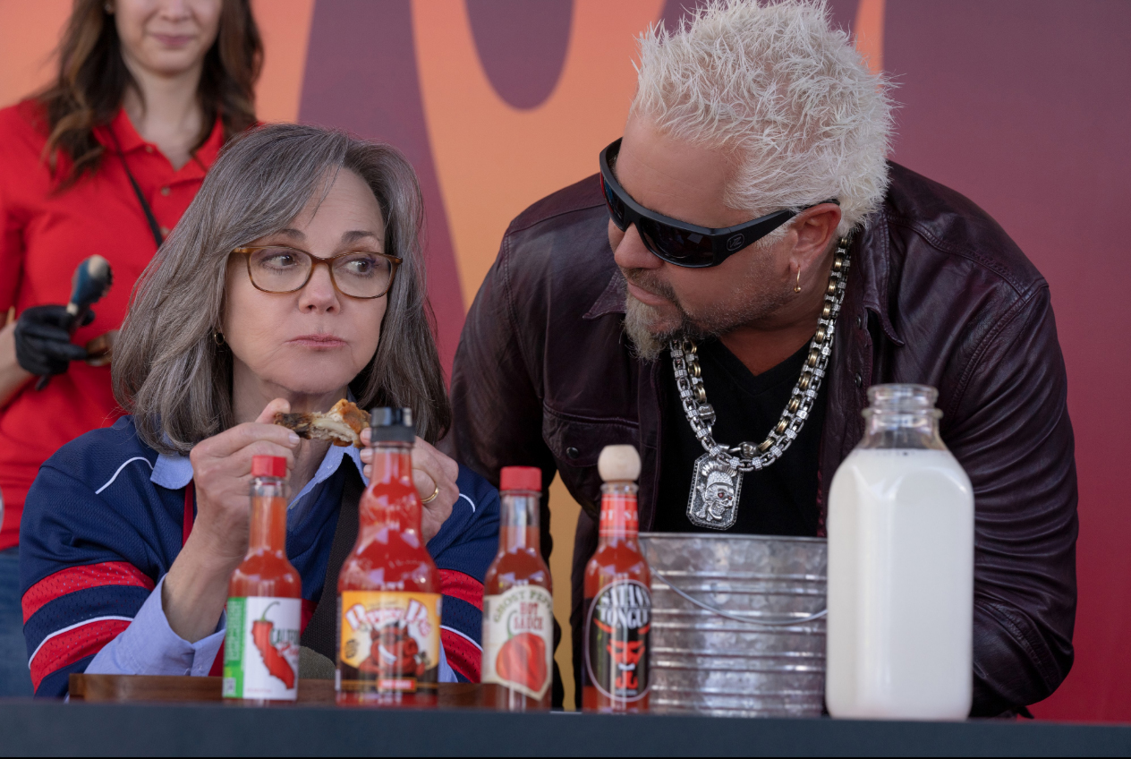 Sally Field and Guy Fieri in 80 for Brady