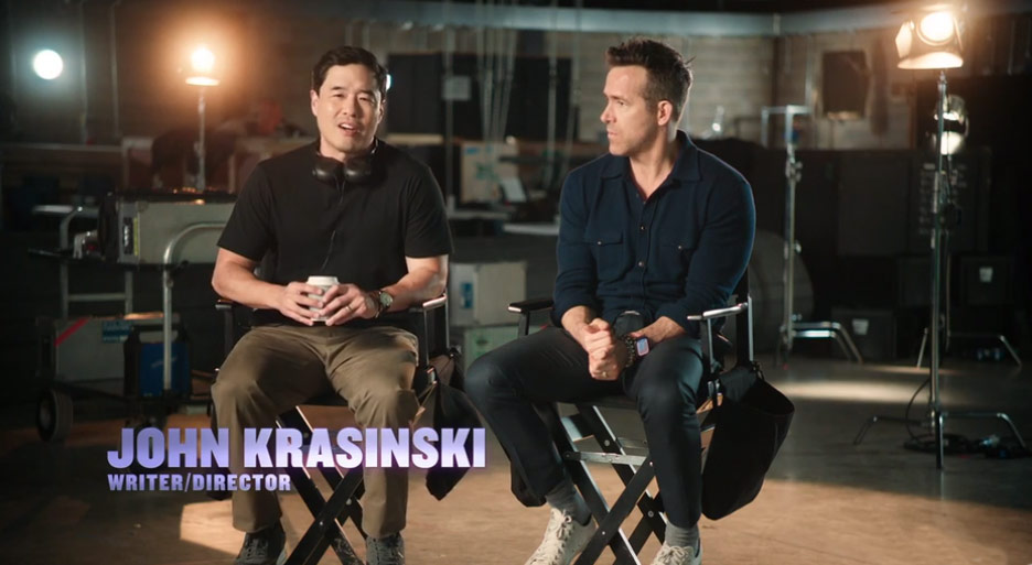 Randall Park and Ryan Reynolds in the IF Big Game tease